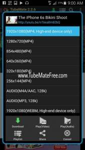 tubemate 2.2.6 for Android